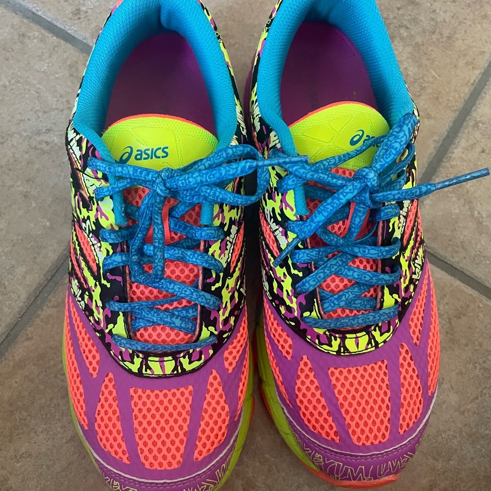 ASICS Women's Vibrant Athletic Shoes - Pink, Blue, Yellow